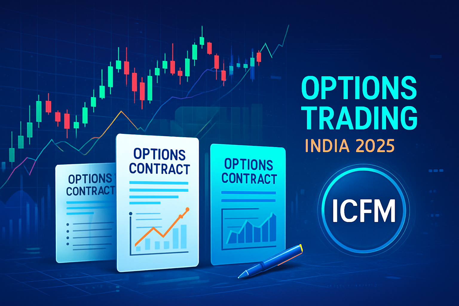 Practical classroom training for options trading course at ICFM