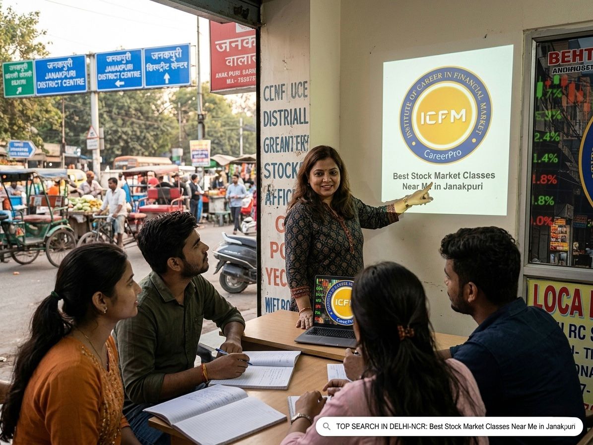 Stock market classes near me in Janakpuri by ICFM India