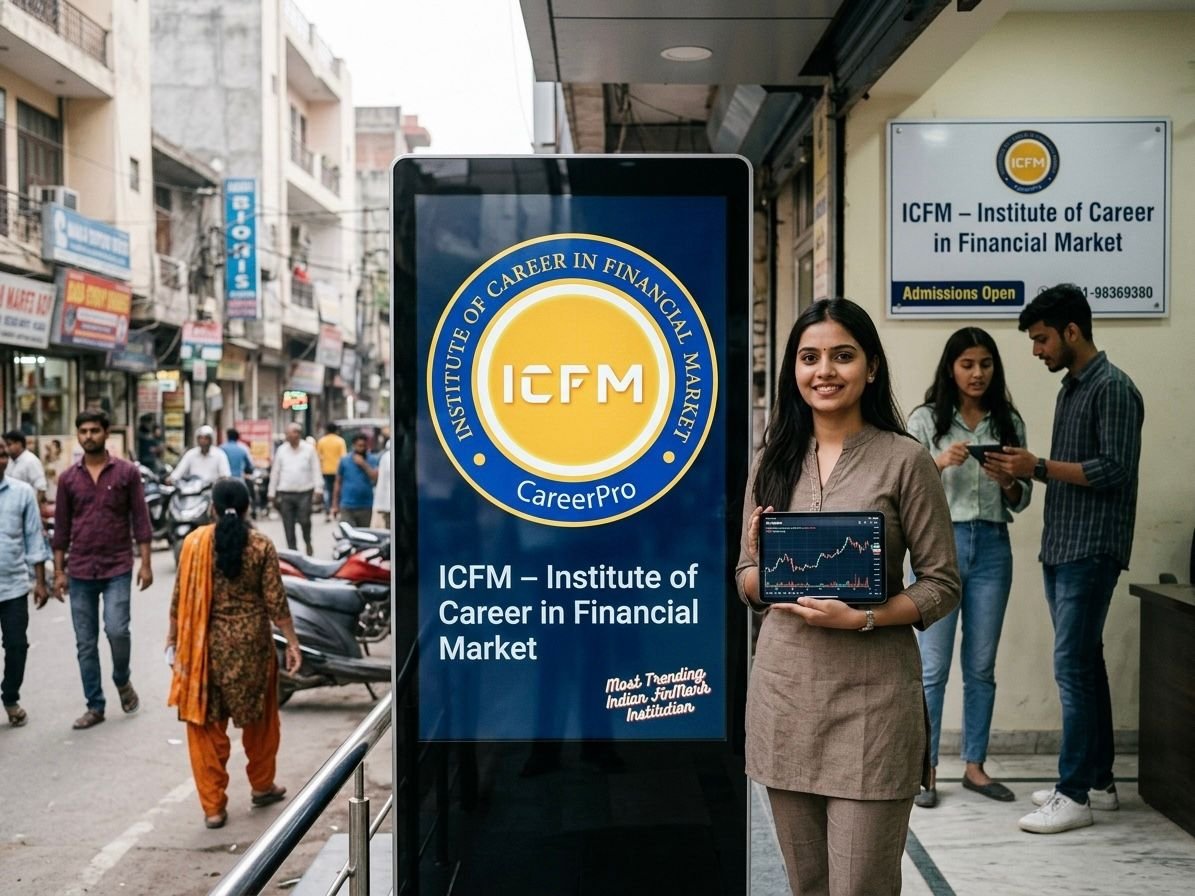 ICFM stock market institute classroom training in Delhi