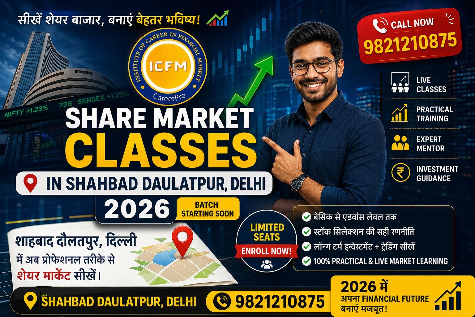 Professional Stock Market Training Institute in Delhi
