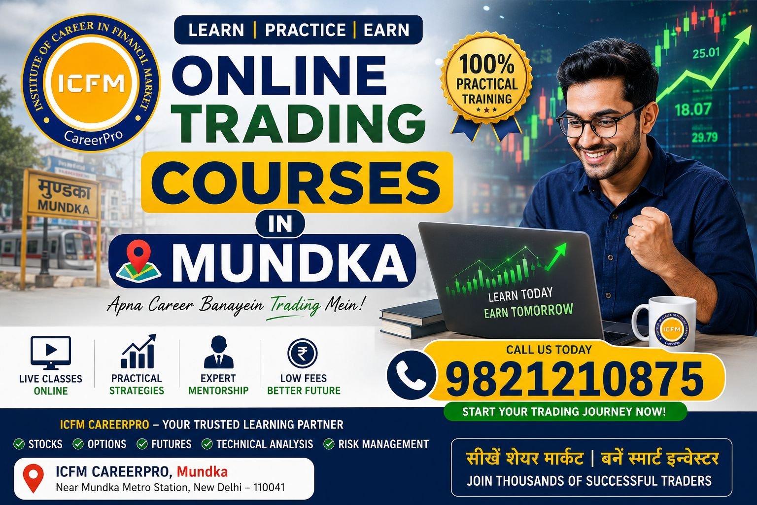 Advanced Online Trading Courses in Mundka by ICFM India