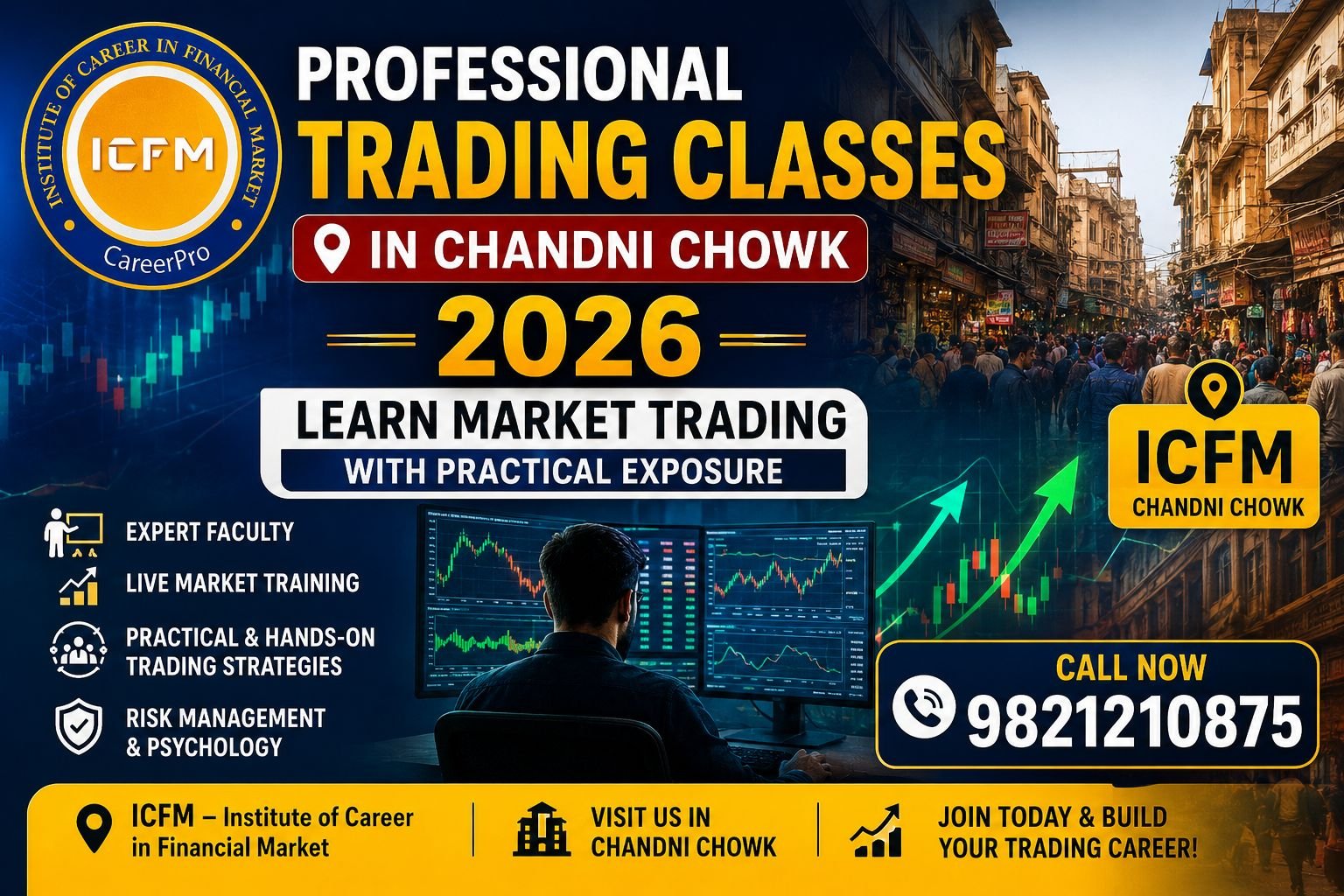 Professional Trading Classes in Chandni Chowk by ICFM India