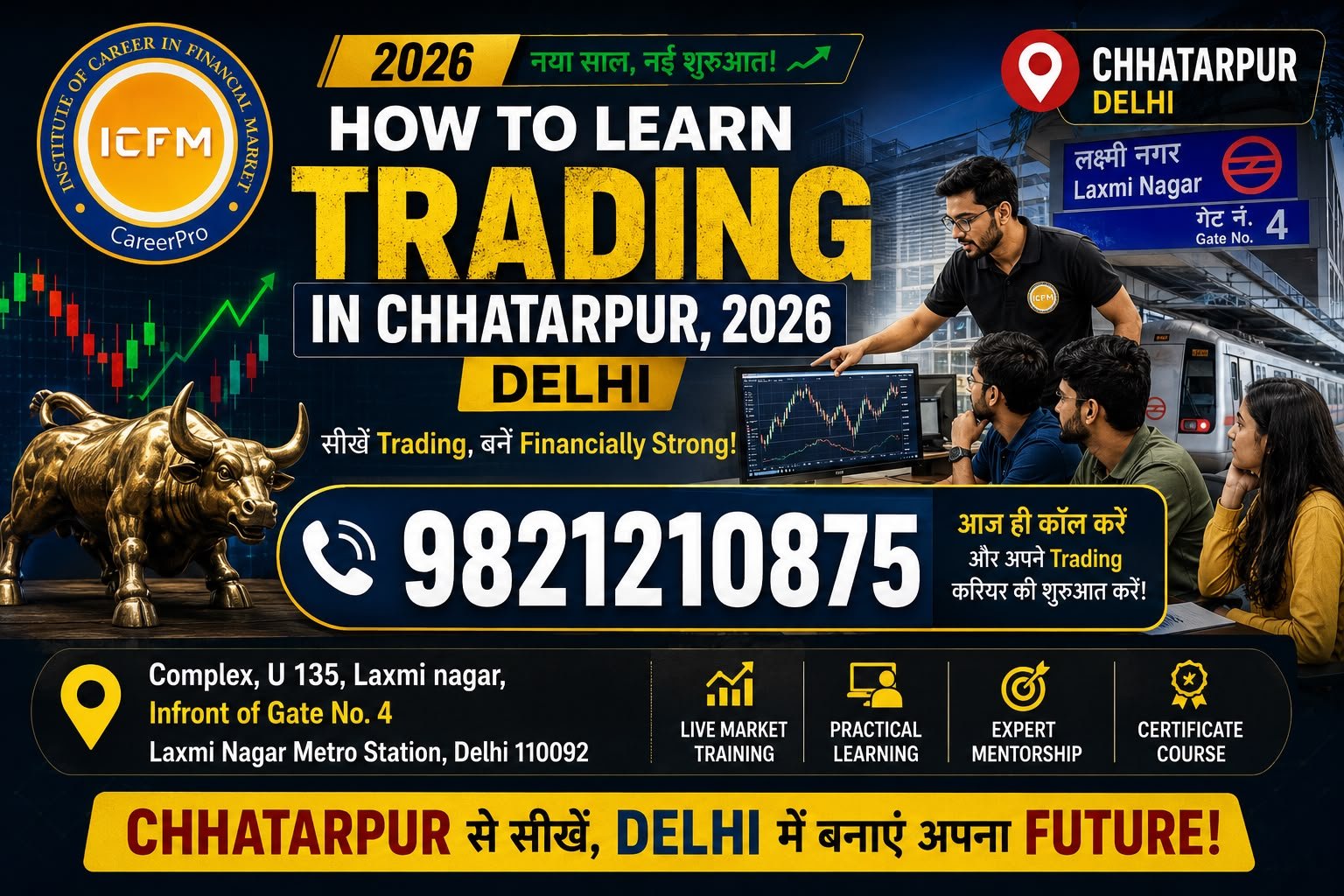 How to Learn Trading in Chhatarpur – Professional Stock Market Training by ICFM