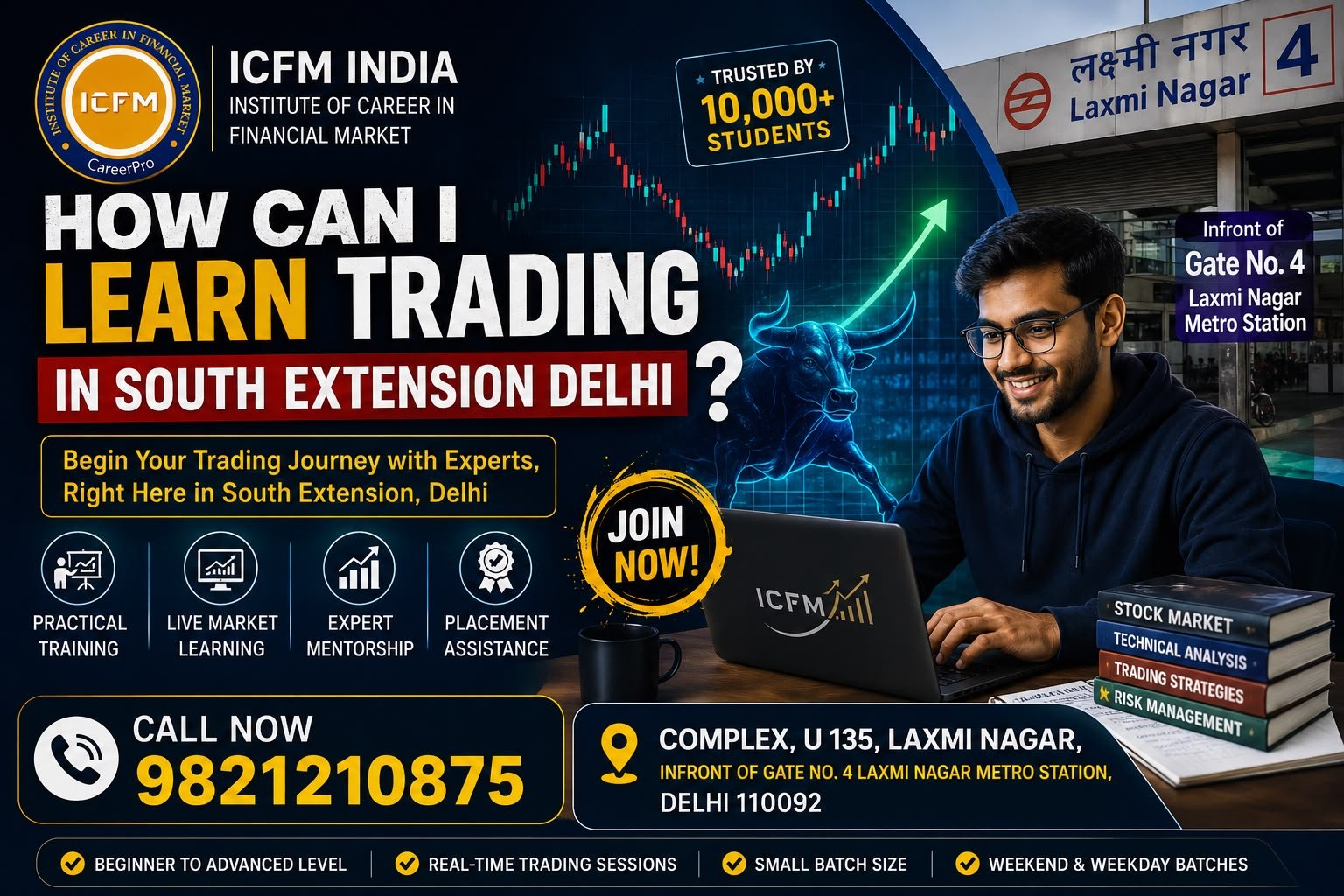 How Can I Learn Trading in South Extension Part 1 and Part 2 Delhi
