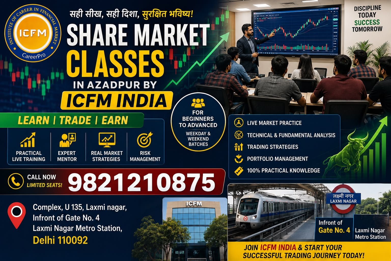 Share Market Classes in Azadpur by ICFM India