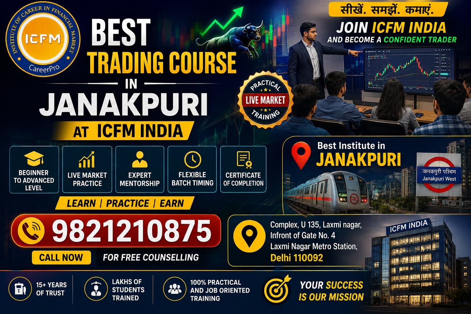 Best Trading Course in Janakpuri at ICFM India