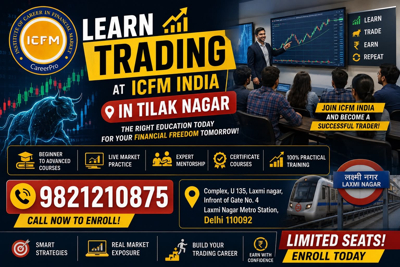Learn Trading in ICFM in Tilak Nagar
