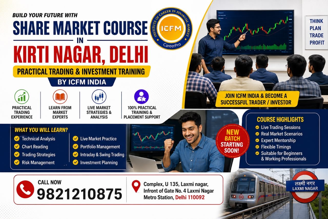 Share Market Course in Kirti Nagar – ICFM
