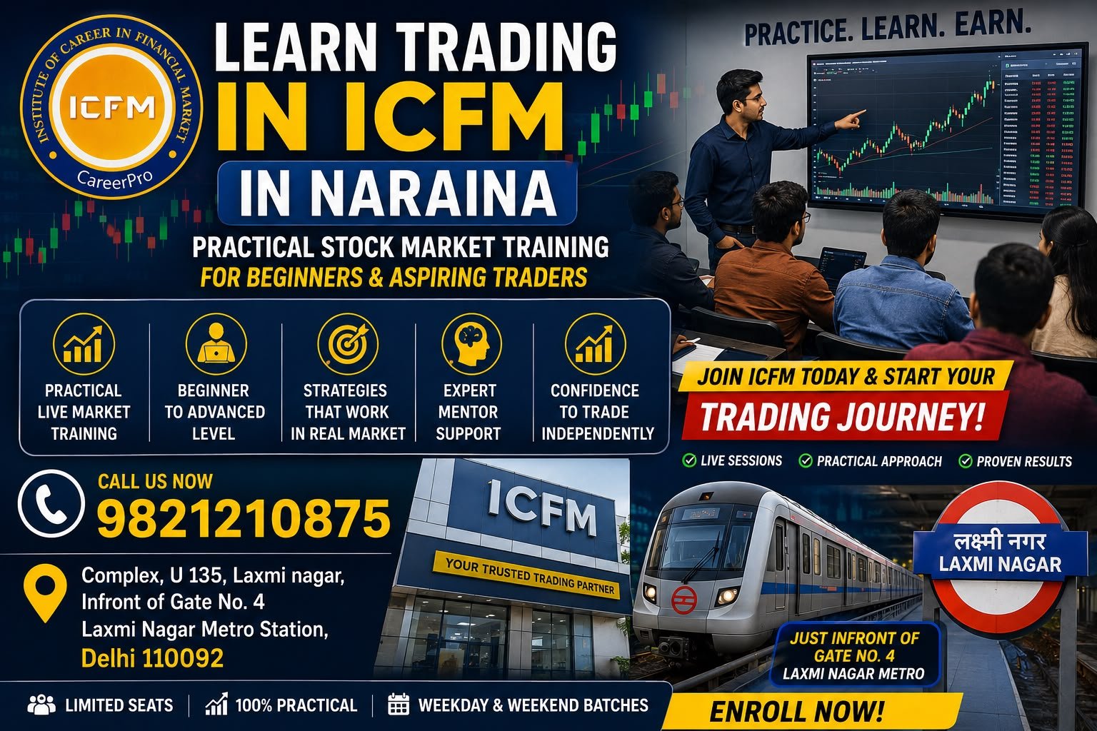 Learn trading at ICFM in Naraina