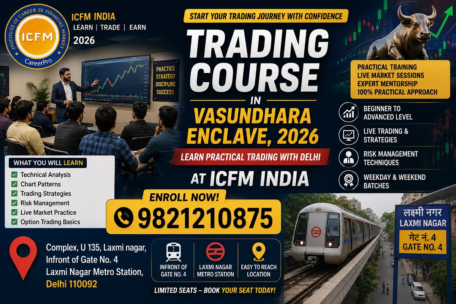 Trading Course in Vasundhara Enclave by ICFM