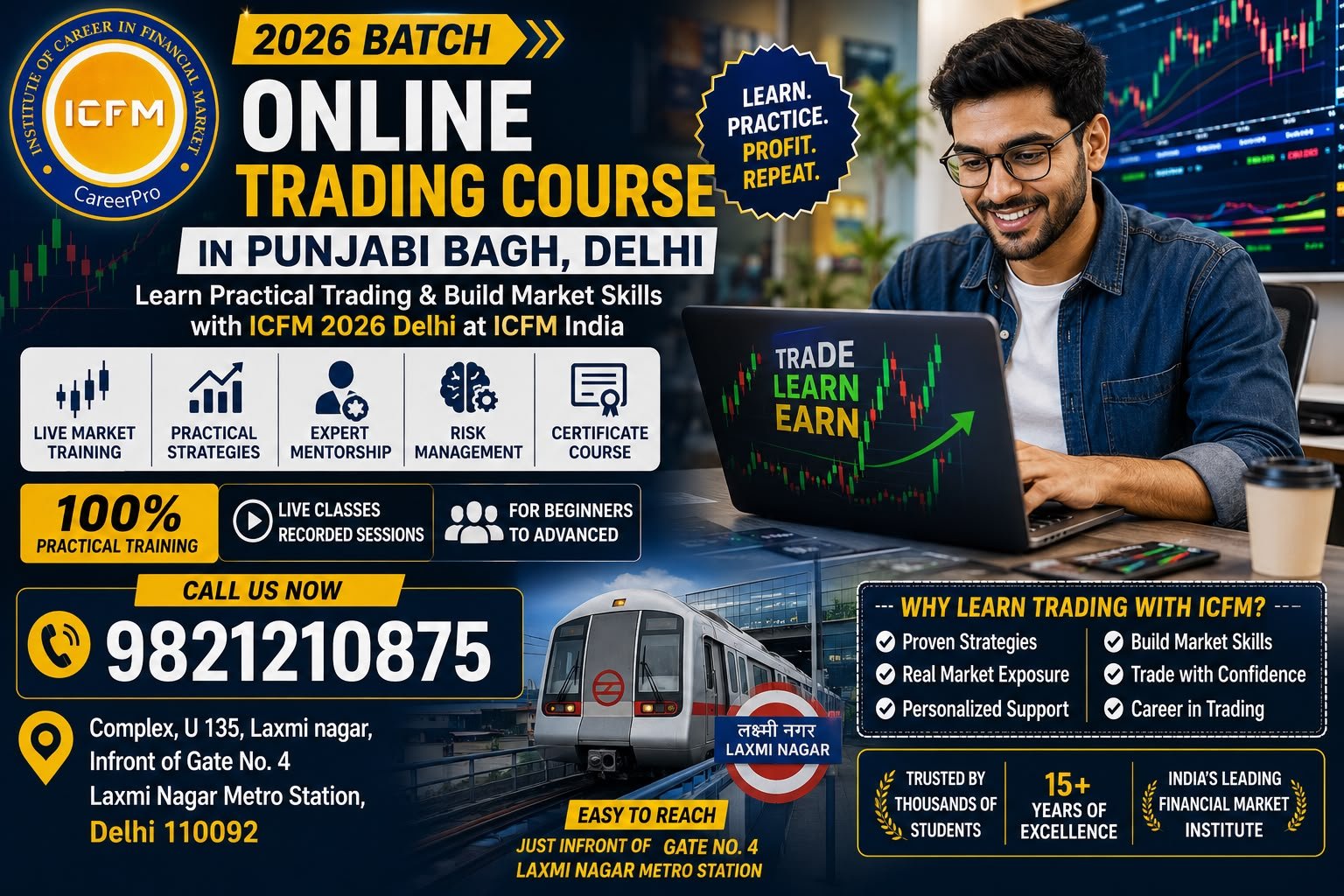 Online Trading Course in Punjabi Bagh – ICFM Practical Stock Market Training