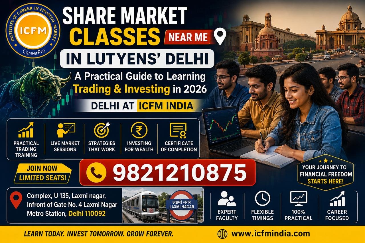 Share market classes near me in Lutyens' Delhi