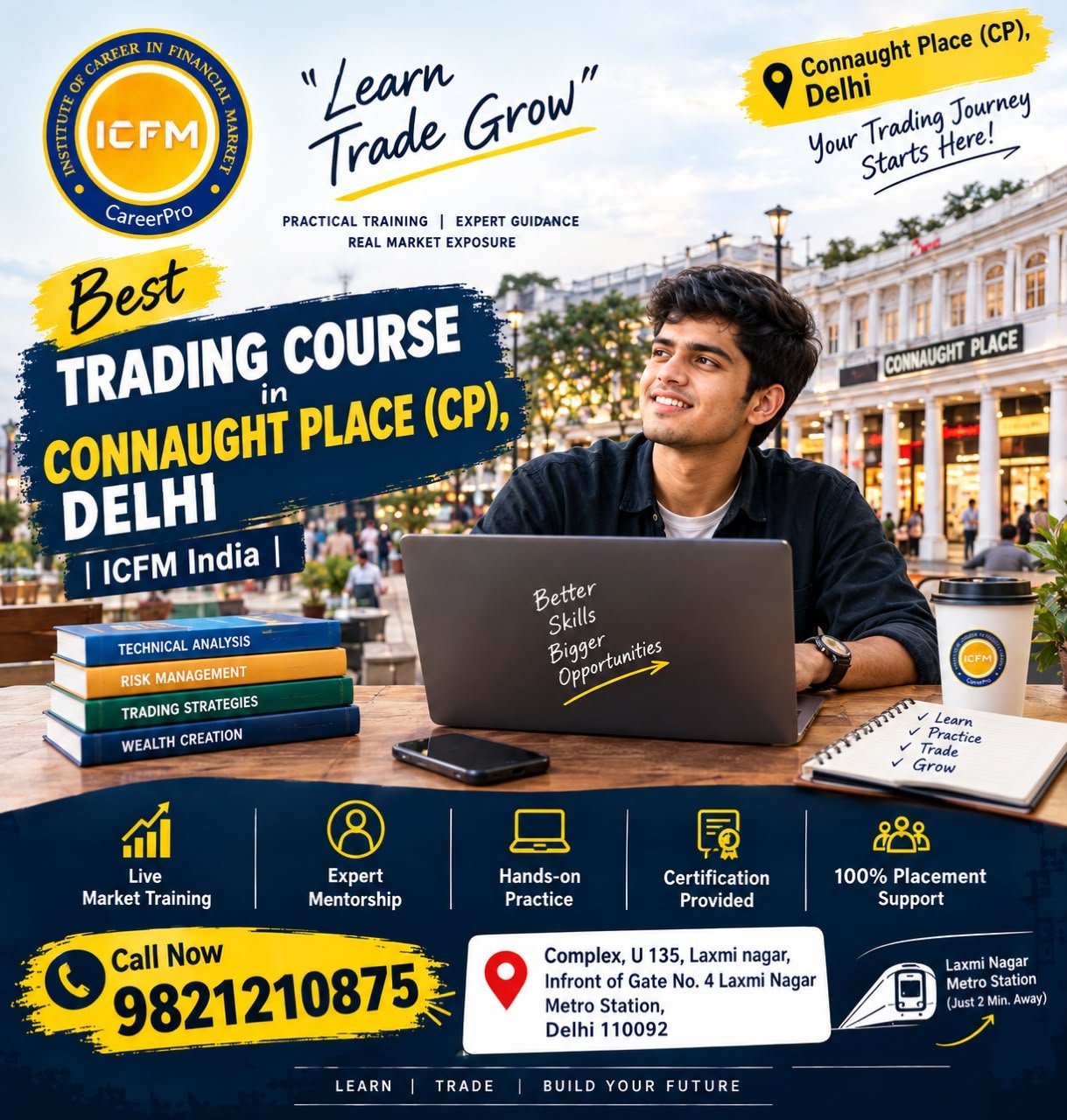 Best Trading Course in Connaught Place CP – ICFM Trading Institute